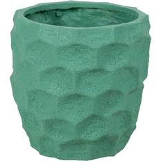 Blue Outdoor Planter Boxes BigBuy Garden Planter Turquoise 49 x 49 x 49 cm