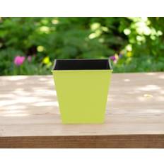 Pots, Plants & Cultivation Homeroots 5 Lime Green Rectangular Pot Planter