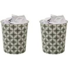 Geo Plastic Waste Paper Bin 2 Pack