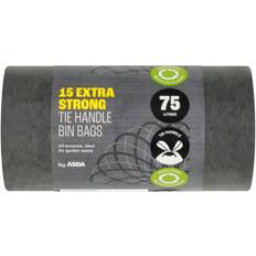 Asda Extra Strong Tie Handle Bin Bags 75 Litres