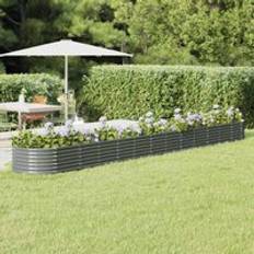 Pots, Plants & Cultivation Berkfield Home Garden Raised Bed 512 x 80 x 36 cm Grey