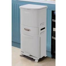 Large Capacity Pedal Recycling Bin Compartments
