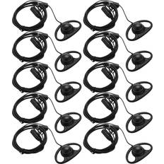 Jojomino 10X 2 Pin Advanced D Shape Earpiece Mic