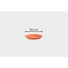 Terracotta Plant Saucers Wellhome Terracotta Plastic Saucer 18 cm