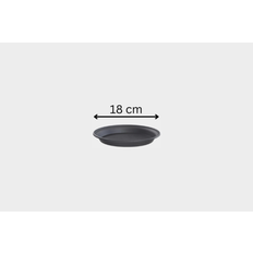 Terracotta Plant Saucers Wellhome Black Plastic Saucer 18 cm Multi-Purpose