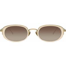 Solbriller Linda Farrow Rosie LFL1142 C4 Solbriller - Light Gold
