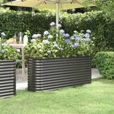 Pots, Plants & Cultivation Berkfield Home Garden Raised Bed 152 x 40 x 68 cm Anthracite