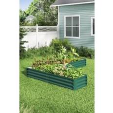 Pots, Plants & Cultivation H&O Direct L-Shaped Galvanized Steel Raised Garden Bed