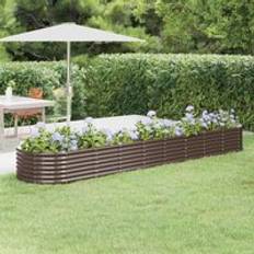 Pots, Plants & Cultivation Berkfield Home Garden Raised Bed 368 x 80 x 36 cm Brown