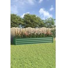 Steel Raised Garden Beds Living and Home Galvanized Steel Raised Garden Bed Green