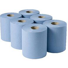 Cheap Hand Towels Bar@drinkstuff Contract Centrefeed Roll Blue 150m Set of 6