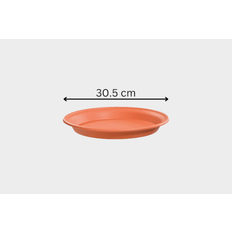 Terracotta Plant Saucers Wellhome Terracotta Plastic Saucer 30.5 cm