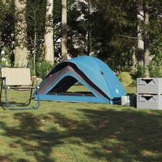 1 personers telt vidaXL 1-Personers Campingtelt Vandtæt Blå