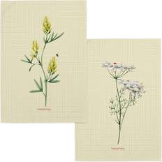 Floral Torchons de cuisine HappyFriday Manarola 70 x 50 cm Set of 2 Torchon de cuisine Multicolore (70x)