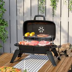 LivingAndHome Compact BBQ Charcoal Barbecue Grill