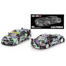 Miyako Nissan Skyline GT-R R33 HKS V1 Kaido Mini GT 1:64