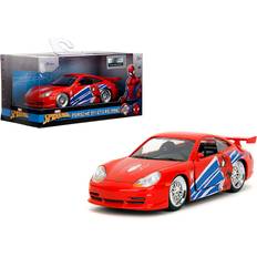 Scale Models & Model Kits Jada Porsche 911 GT3 RS (996) Red with Graphics "Marvels Spider-Man" 1/32 Diecast Model Car