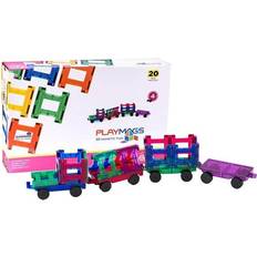 Playmags Playmags 3D Magnetic Train Blocks Set of 20 Pieces