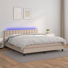 vidaXL mit Matratze & LED 180x200 cm Boxspringbett