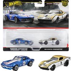 Coches Mattel Hot Wheels Premium 2 Pack Corvette Coupe