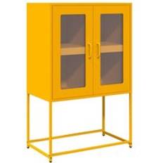 Gul Opbevaringsskabe vidaXL Højskab 68 x 39 x 107 cm Stål Opbevaringsskab