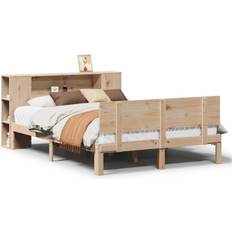 Beds & Mattresses vidaXL Bookcase Bed without Mattress 160x200 cm Solid Wood Pine