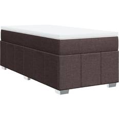 Continentaal Bedden vidaXL Boxspring Met Matratze Donkerbruin 90 x 200 cm Boxspringbett