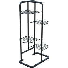 Accessori per vasi [en.casa] Stand Portapiante Pedersre a 4 Piani in Metallo Nero