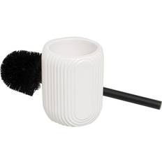 Ceramic Toilet Brushes BigBuy Home White Ceramic Toilet Brush 11 x 11 x 35 cm