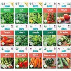 Vegetable Seeds Back To The Roots 15pk Organic Garden Essentials Seeds