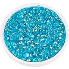 Transparent DIY WENH Flatback Transparent AB Färger B08 Blue Zircon AB 3mm 2000pcs