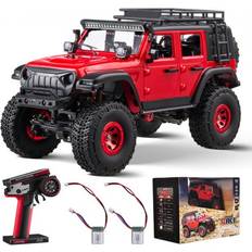 VEVOR Remote Control Car 1:24 Scale Full Lighting 4WD Off-Road Truck for Kids