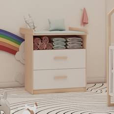 Wood Dressers Kid's Room Roba Cabane Changing Unit Table 97.5cm H X 88cm W X 75cm D