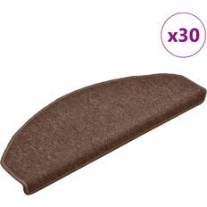 Bruna Trappmattor vidaXL Trappmattor 65 x 24 x 4 cm Set of 30 Brun