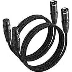 XLR Mikrofonkabel 2M 2-pack