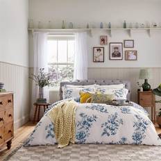 Joules Honey Floral Set 220cm x 230cm Duvet Cover White, Blue