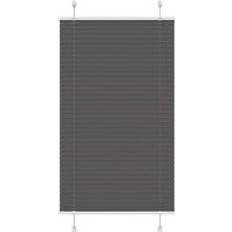 Enfärgade Plisségardiner vidaXL Plisserad Persienn Svart 75x100 cm 100x100cm