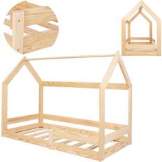 SPRINGOS Kinderbett Hausoptik mit Lattenrost 160 x 80 cm
