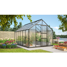 Vitavia Merkur 9900 Drivhus Med Sokkel Aluminium
