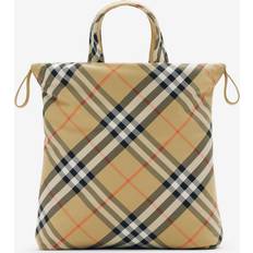 Burberry Tasker Burberry Elegant Check Tote Skuldertaske - Beige