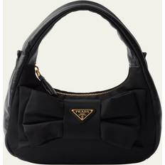 Laukut Prada Bow Leather Top-Handle Bag - Nero