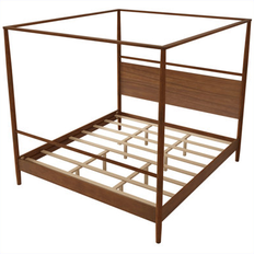 Latitude Run Modern Solid Wood Canopy Bed Frame King