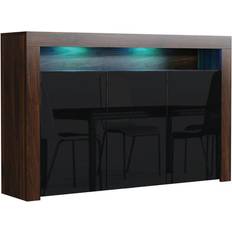 Mex Furniture Matt Body Dark Brown Sideboard 155x92cm