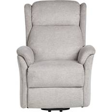Beliani Modern Fabric Recliner Lift Function Light Grey Fåtölj 86cm