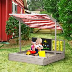 Eklund Wood Square Sandbox 113 cm x 110 cm