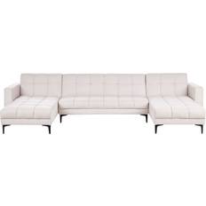 Beliani U-Shaped Alnes Off-White Soffa 345cm 5-sits
