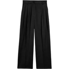 Monki Wide Leg Trousers - Black