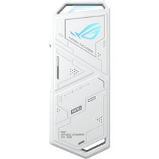 ROG Strix Arion White Edition/M.2 NVMe External SSD Case/Toolless Installation/USB-C to C to A Cable/Thermal Pad Included/Aura Sync Support