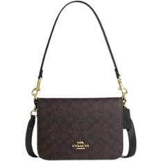 Coach Quinn Bag In Signature Canvas - Gold/Walnut/Black