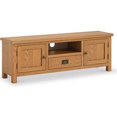 Roseland Furniture Surrey Oak TV Bench 140x48cm